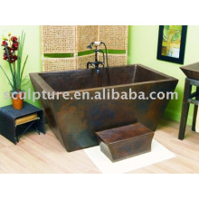 antique copper style bathtub for hotel/home